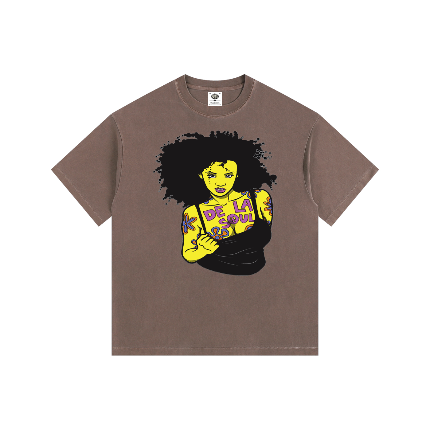 "Daisy Age" Vintage Washed Oversized Cotton T-Shirt