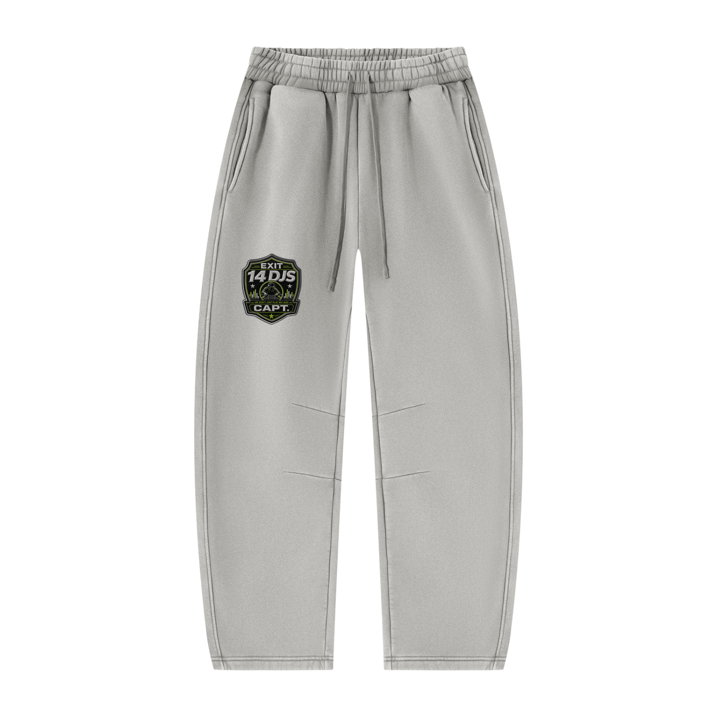 "Exit 14"  Vintage Wash Barrel Leg Fleece Sweatsuit