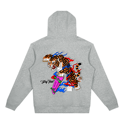 Brooklyn Zoo™ "Sheir-Khan" Drop Shoulder Full Zip Hoodie