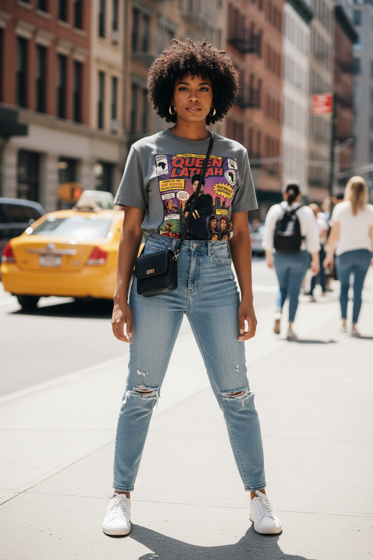 "Ladies First" Women's Standard Shoulder T-Shirt