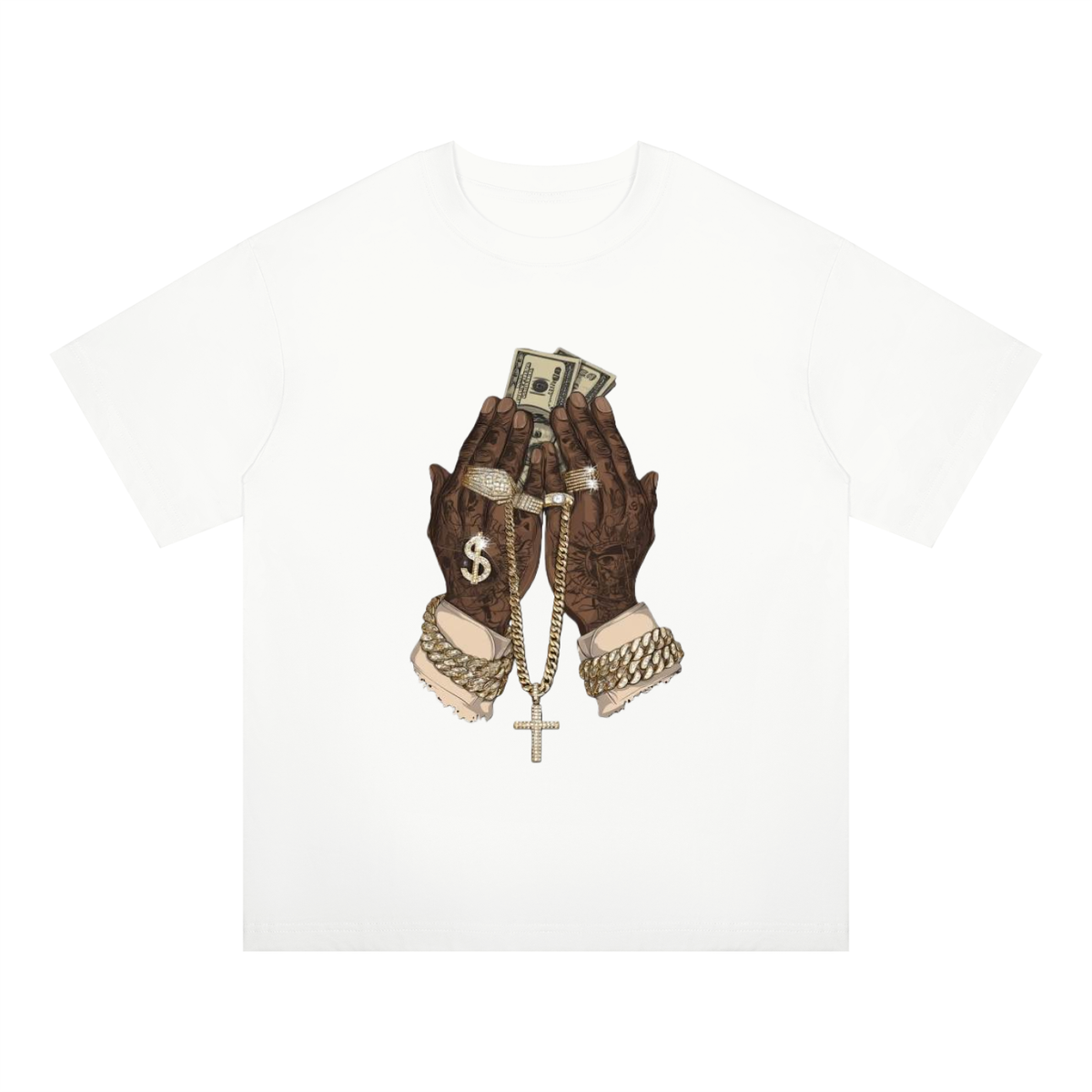 "In God We Trust/Lust" Oversized Drop Shoulder T-Shirt