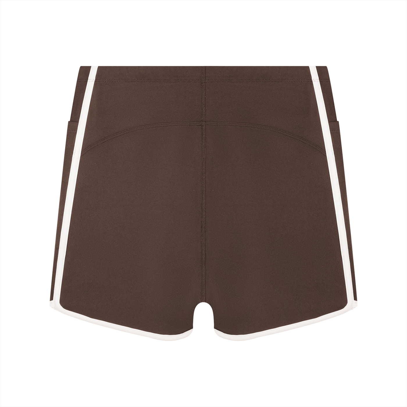 "Brooklyn Republic Essentials" Women's High Rise Color Block Yoga Shorts
