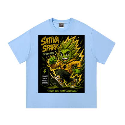 Sparksky & Dutch™ "Sativa Spark" Cotton T-Shirt