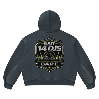 "Exit 14"  Vintage Wash Barrel Leg Fleece Sweatsuit