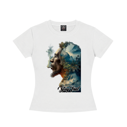 "Gravity of His Presence" Women's Slim Fit Crewneck T-Shirt