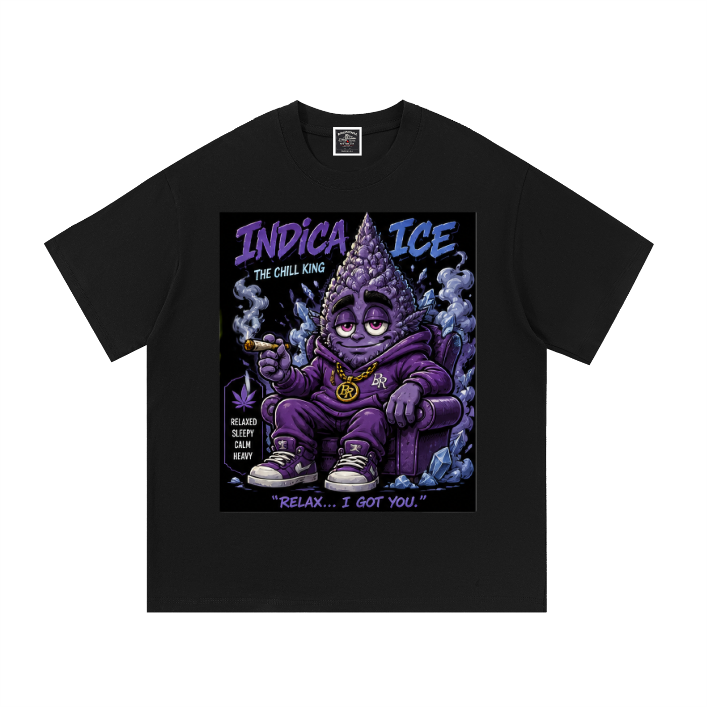 Sparksky & Dutch™ "Indica Ice" Cotton T-Shirt