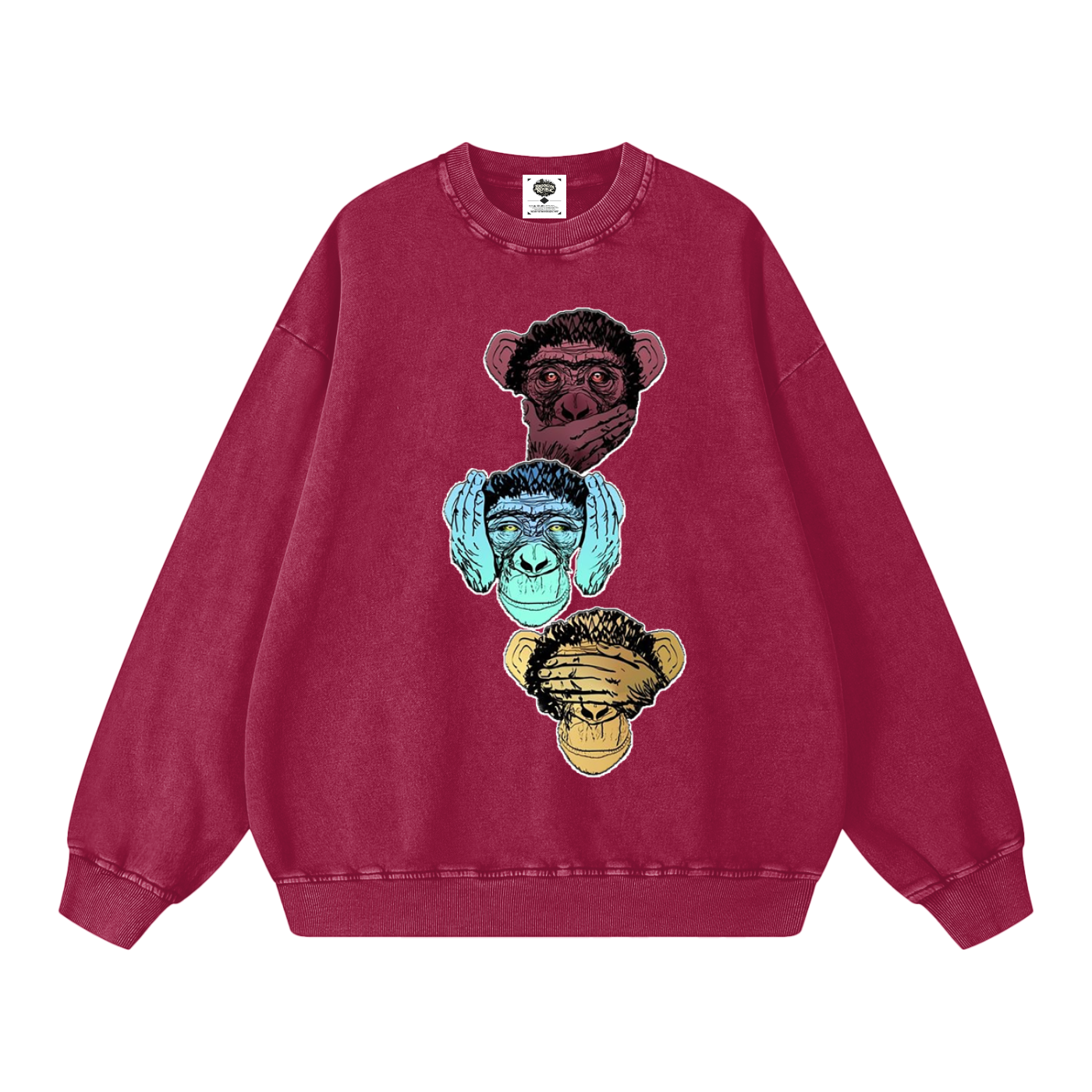 "Bootleg Theory" Snow Washed Oversized Sweatshirt