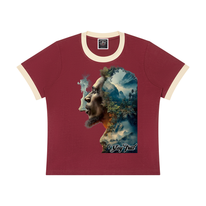 "Gravity of His Presence" Women's Sorona Ringer T-Shirt
