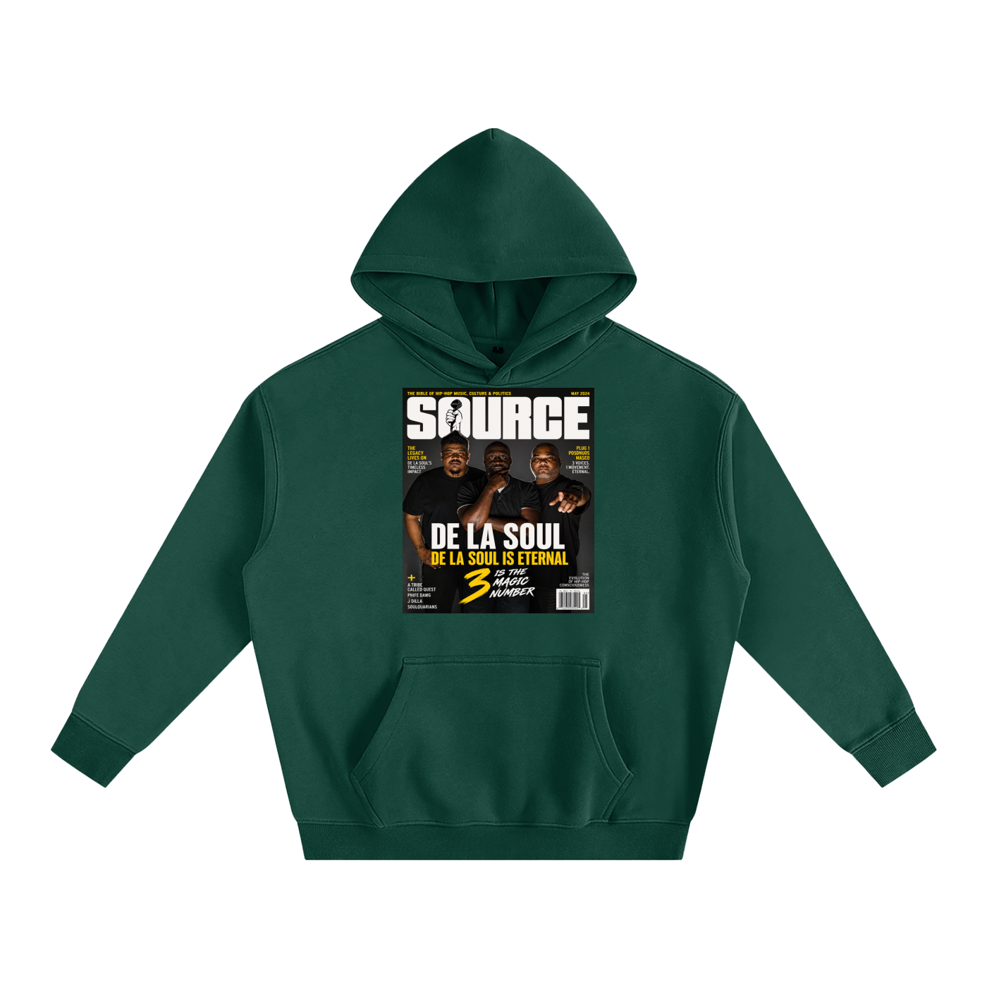 "No. 3" Oversize Fleeced Hoodie