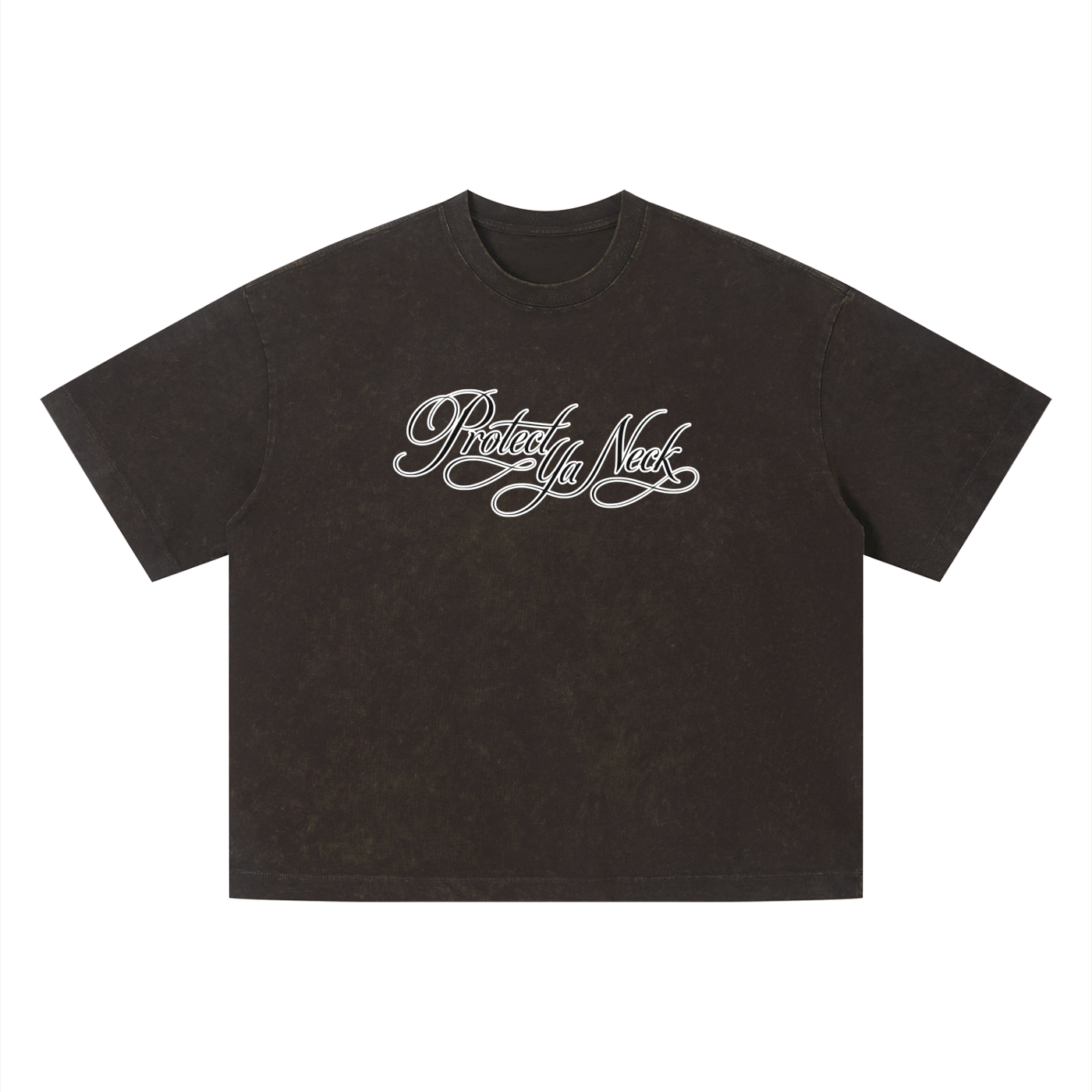PYN™ x BKRP™  "PYN Official" Vintage Wash Boxy T-Shirt