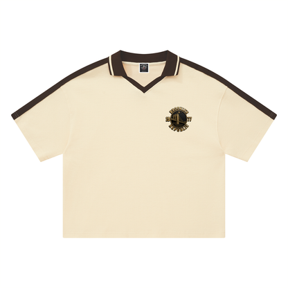 "Golden Standard" Color Block Polo Shirt