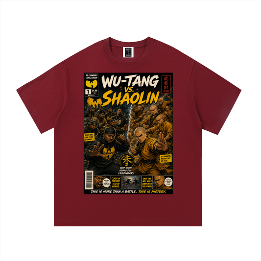 PYN™ x BKRP™ "Wu-Tang vs. Shaolin" Cotton T-Shirt