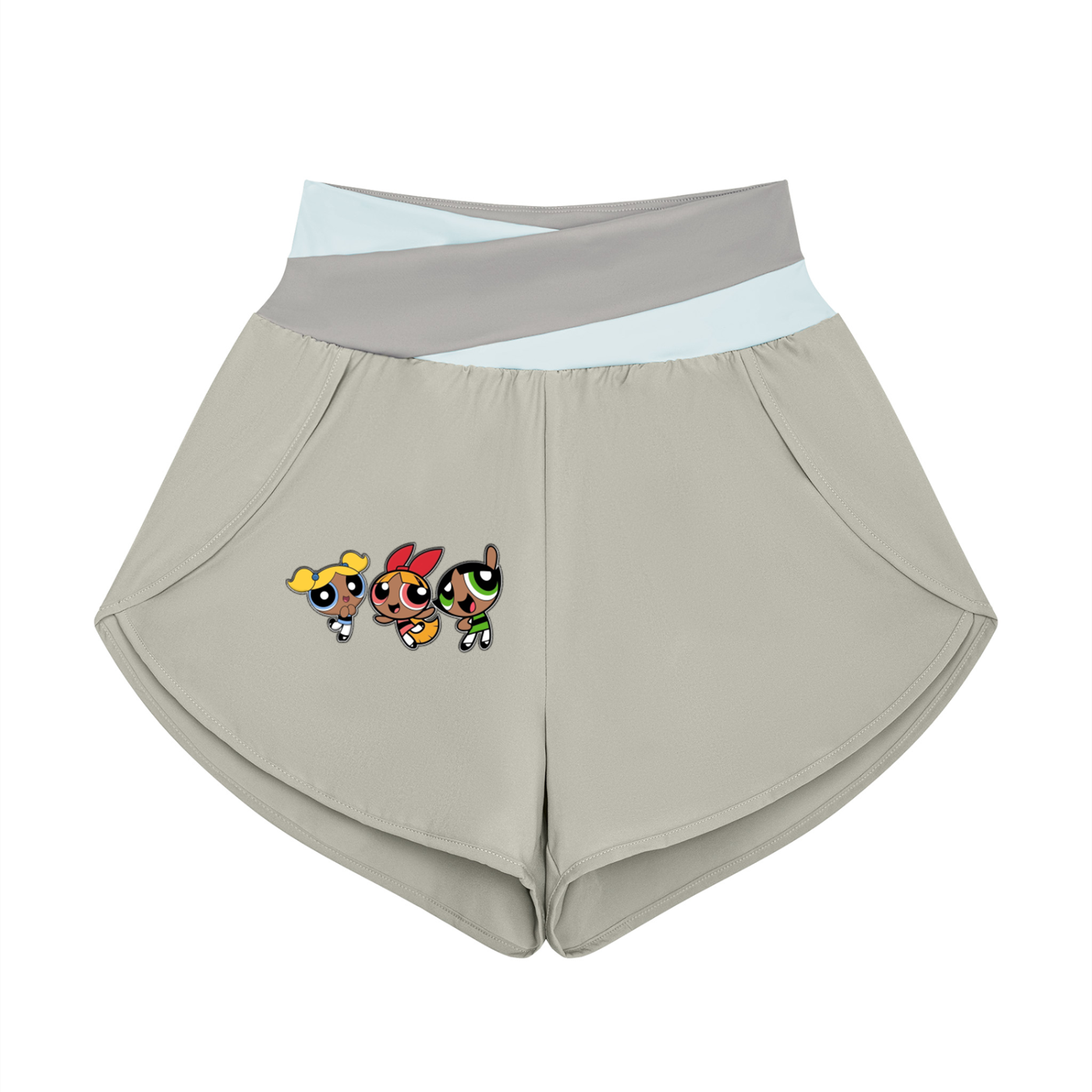 Body by Brie "Powerpuff Girls" Women's Paneled High-Waisted Yoga Set