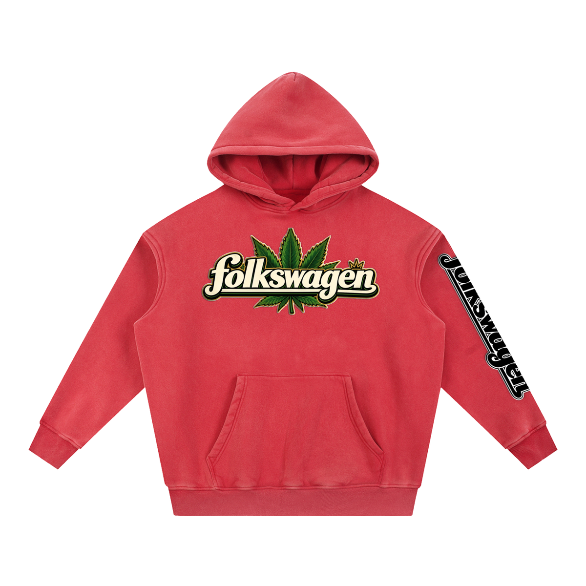 "Road Trip" Snow Wash Fleece Oversize Hoodie
