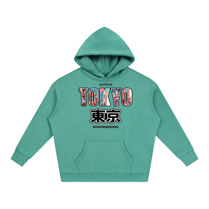 "Land of the Rising Sun" Oversize Fleeced Hoodie