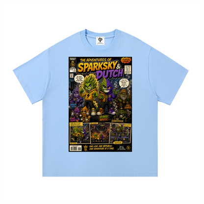 Sparksky & Dutch™ "The Adventures of Sparksky & Dutch" Cotton T-Shirt