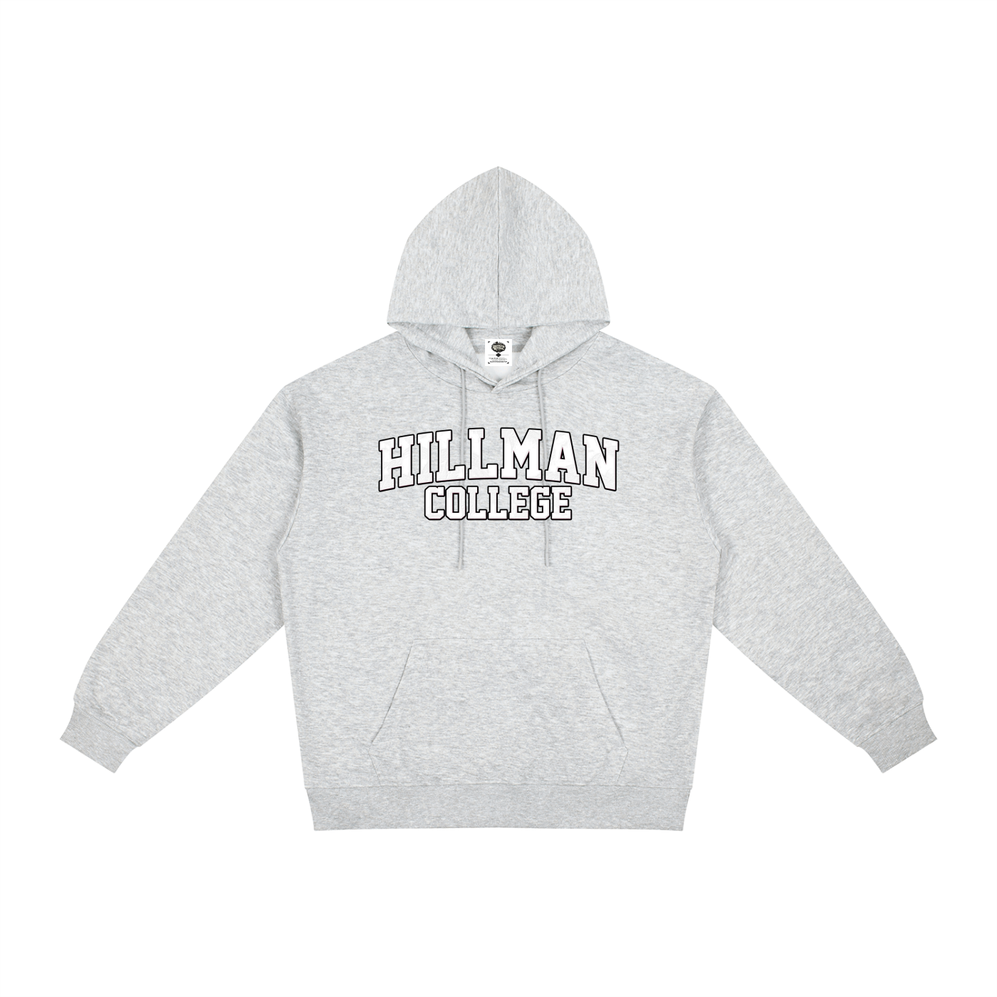 "Hillman College" Relaxed Fit Hoodie