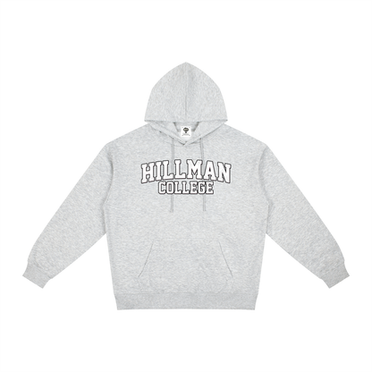 "Hillman College" Relaxed Fit Hoodie