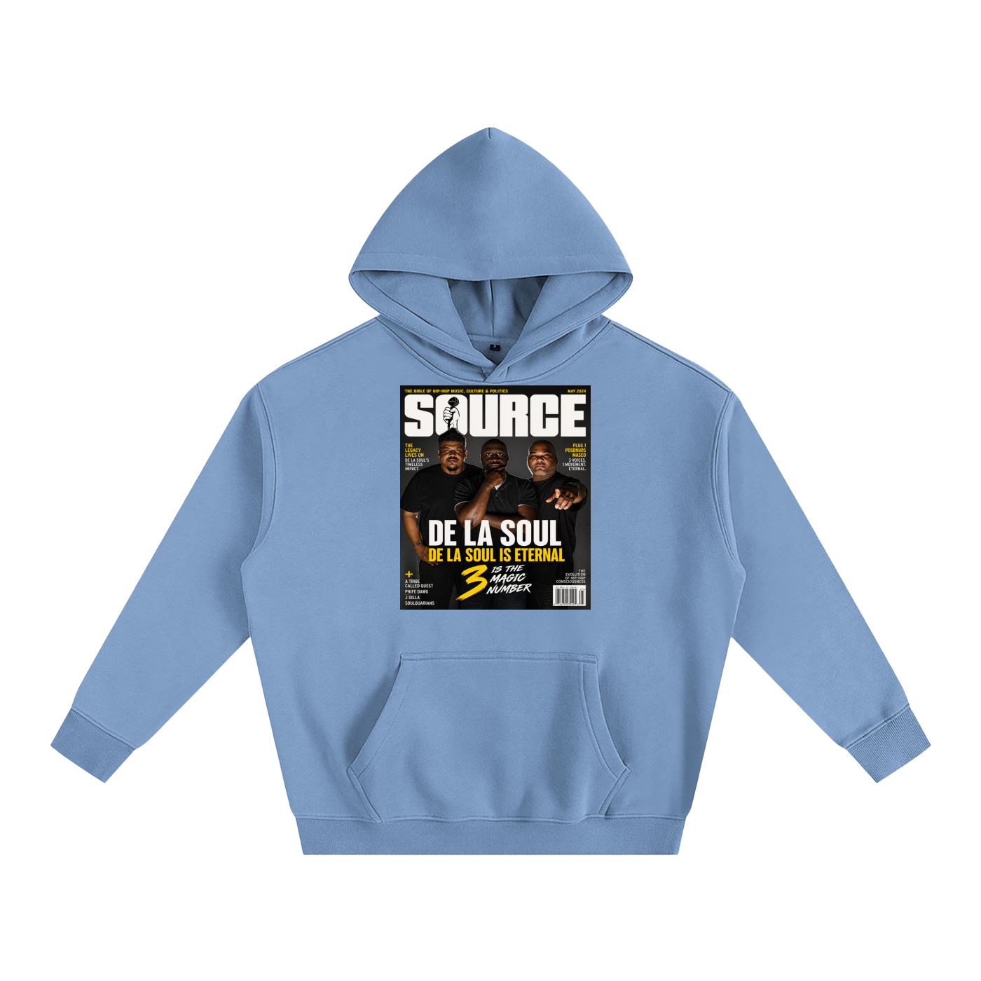 "No. 3" Oversize Fleeced Hoodie