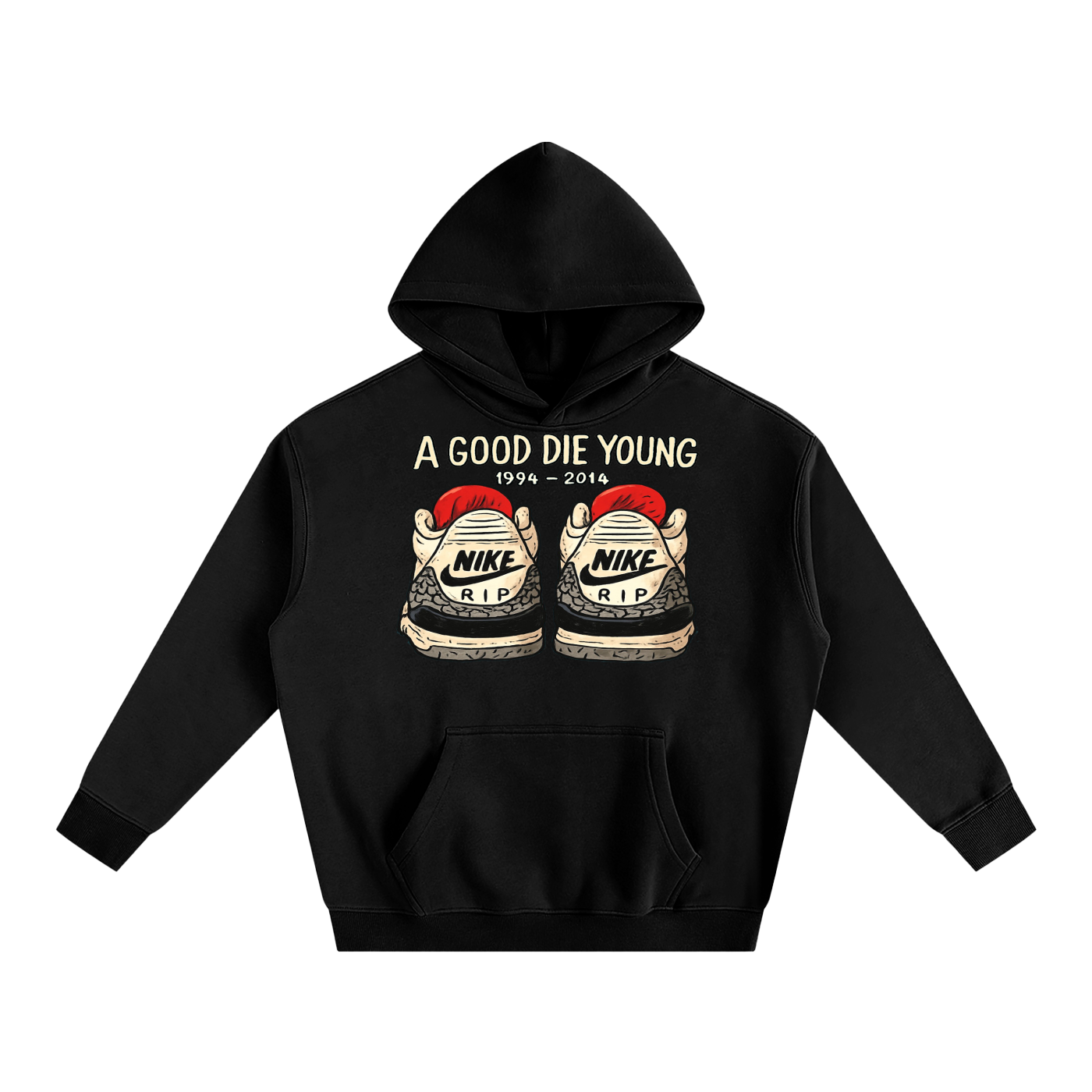 "FOREVER YOUNG" Oversize Fleeced Hoodie