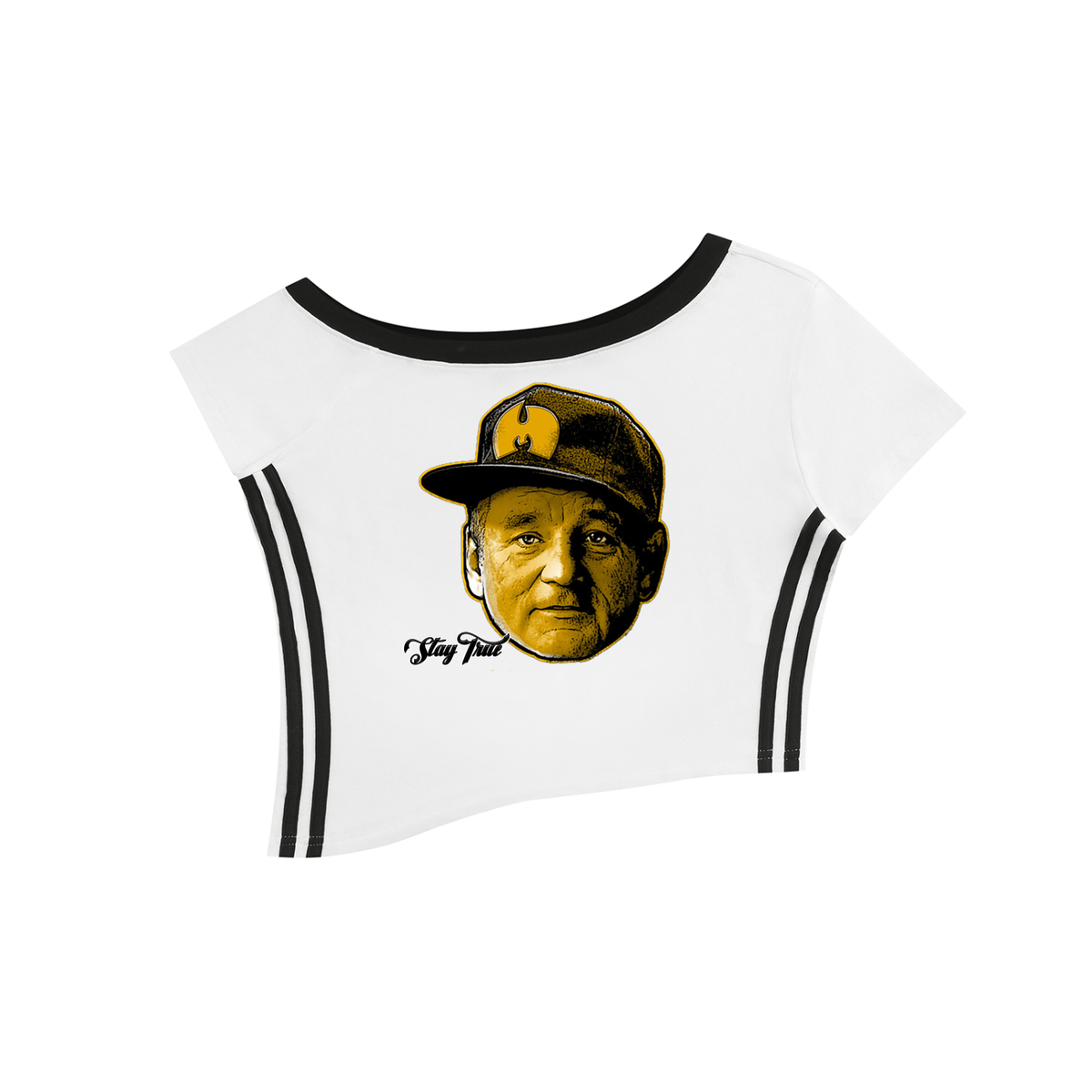PYN™ "Bill MF'ing Murray" Women's Color Block Off-the-Shoulder T-Shirt