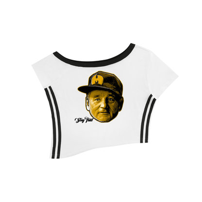 PYN™ "Bill MF'ing Murray" Women's Color Block Off-the-Shoulder T-Shirt