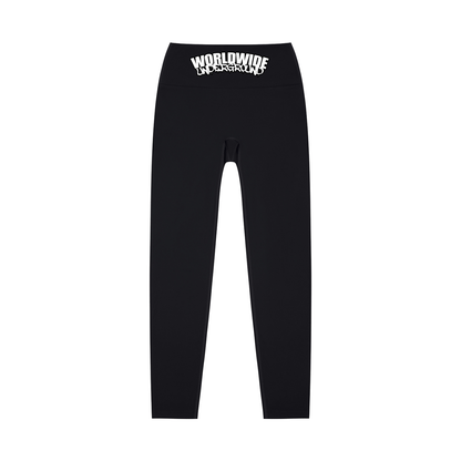 "Worldwide Underground" High-Waisted Yoga Leggings
