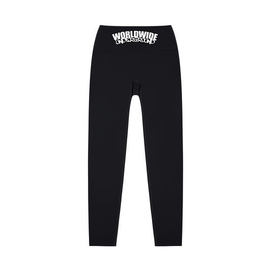 "Worldwide Underground" High-Waisted Yoga Leggings