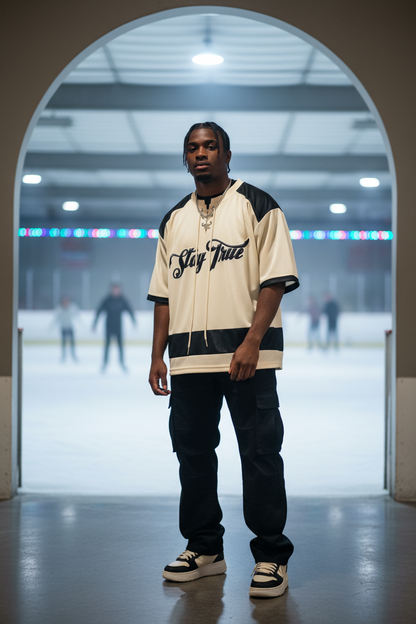 Brooklyn Republic Essentials™ Raglan Sleeve Mesh Boxy T-Shirt