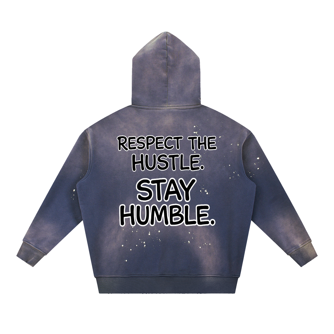 "STAY TRUE™ " Vintage Washed Frayed Fleece Hoodie