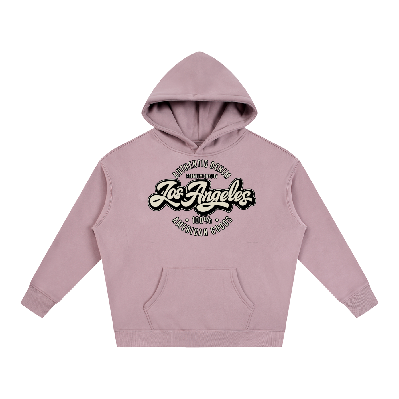 “LA Denim Mfg.” Oversize Fleeced Hoodie