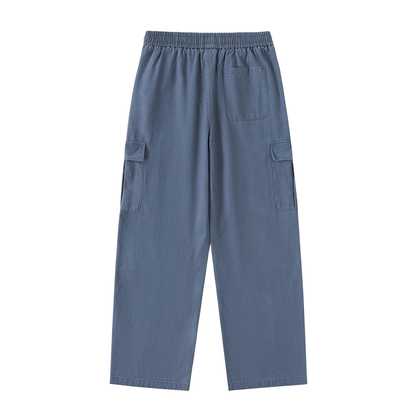 "War of the Roses" Men's Drawstring Waist Straight-Leg Cargo Pants