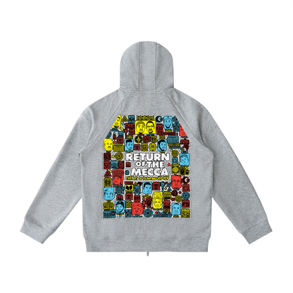 "Return to Mecca" Heavyweight Raglan Zip Hoodie