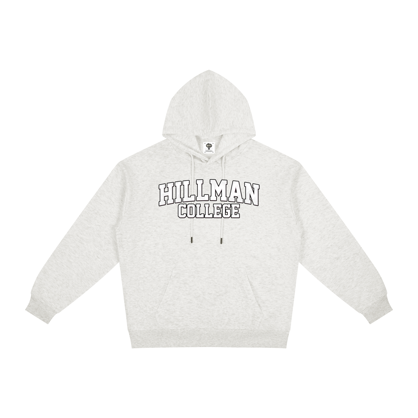 "Hillman College" Relaxed Fit Hoodie