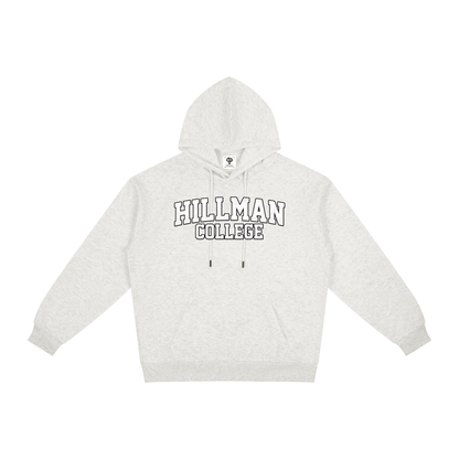 "Hillman College" Relaxed Fit Hoodie