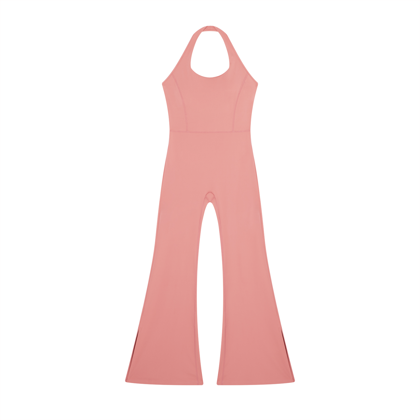"Brooklyn Republic Essentials" Women’s Halter Flared Jumpsuit