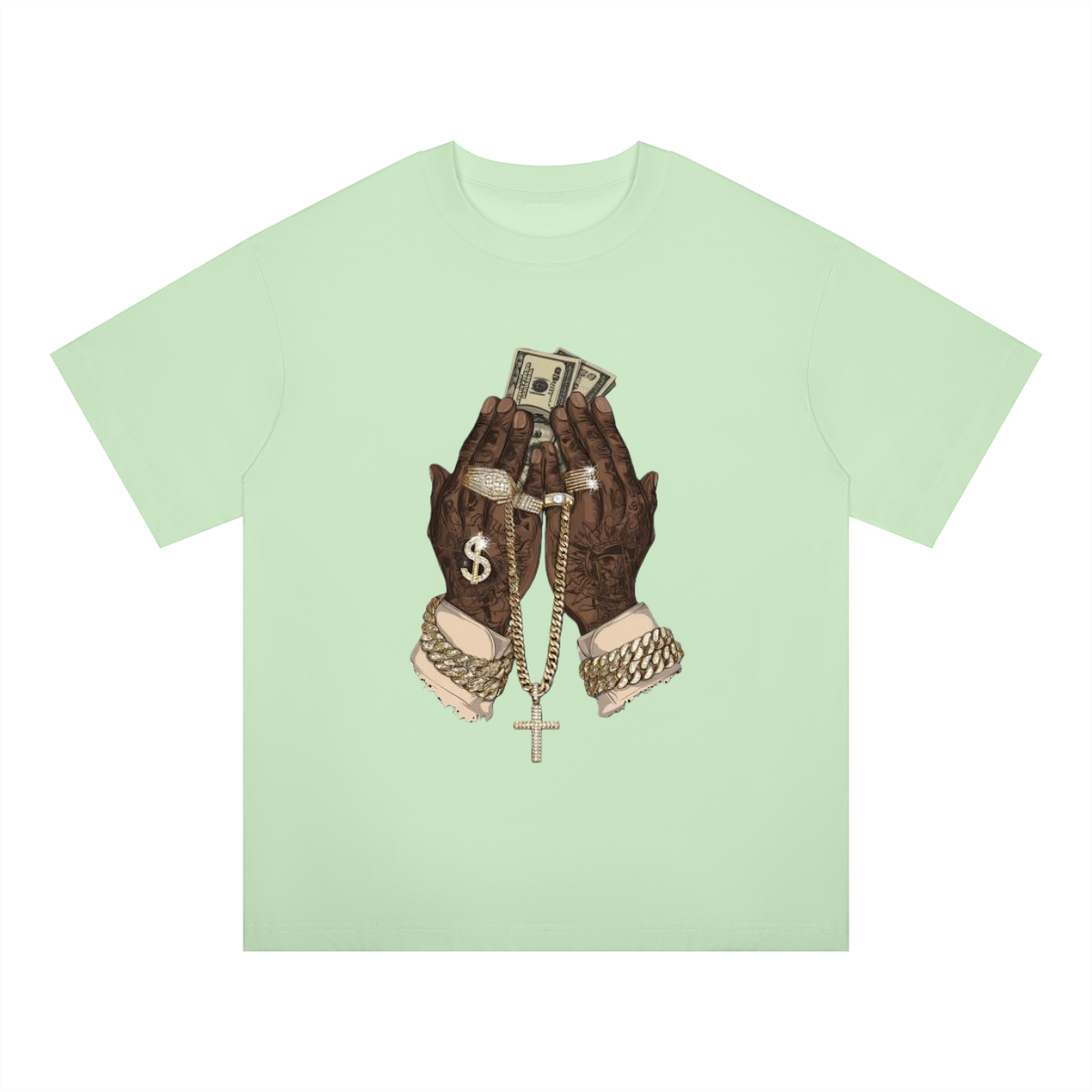 "In God We Trust/Lust" Oversized Drop Shoulder T-Shirt