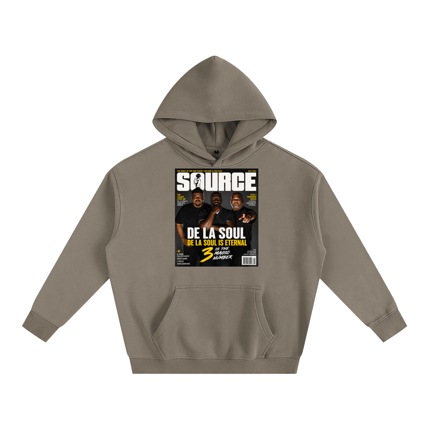 "No. 3" Oversize Fleeced Hoodie