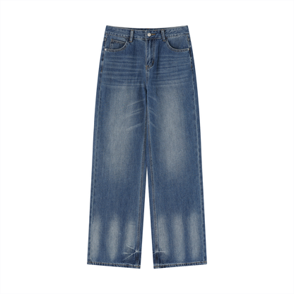 "Brooklyn Republic Apparel" Women’s Vintage Wash Wide Leg Jeans