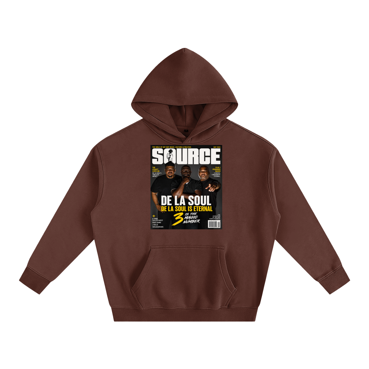 "No. 3" Oversize Fleeced Hoodie