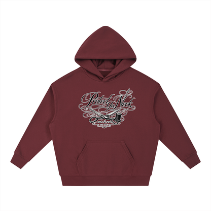 PYN™ x BKRP™ "Cut & Sew" Essential Boxy Heavyweight Drop-Shoulder Hoodie