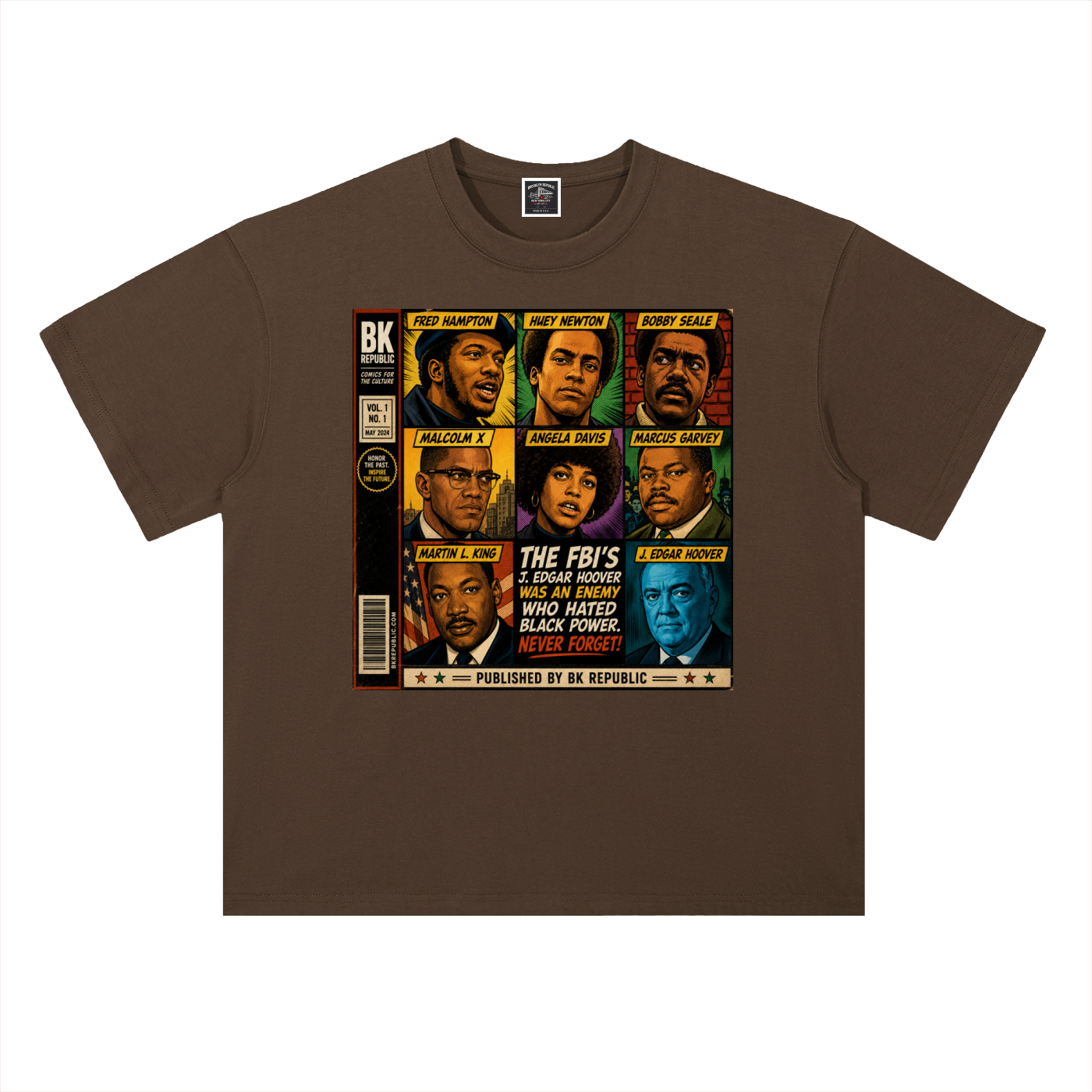 "America's Most Wanted" Heavyweight Drop Shoulder Cotton T-Shirt