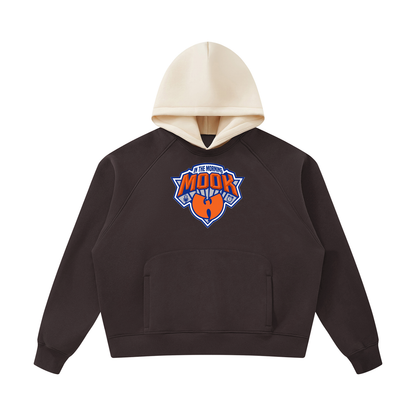 PYN™ "Mook in the Morning" Fleece Raglan Color Block Hoodie