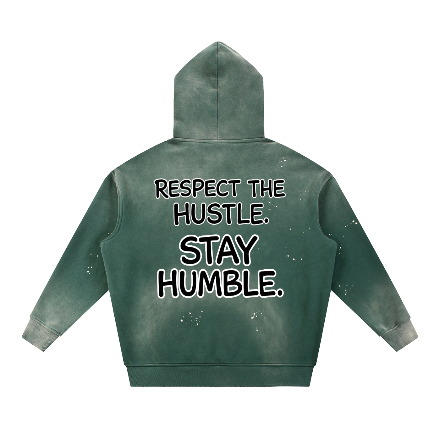 "STAY TRUE™ " Vintage Washed Frayed Fleece Hoodie