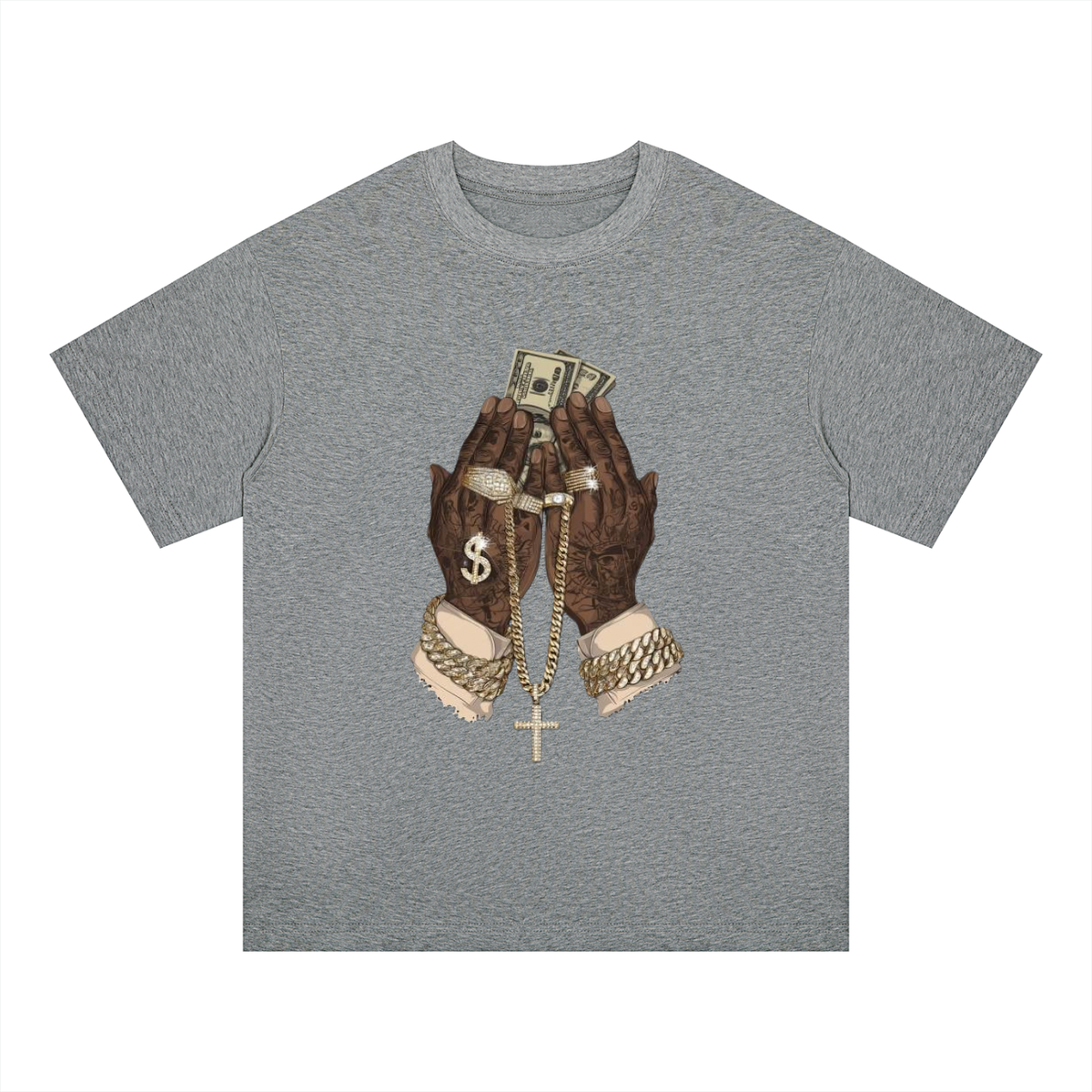 "In God We Trust/Lust" Oversized Drop Shoulder T-Shirt