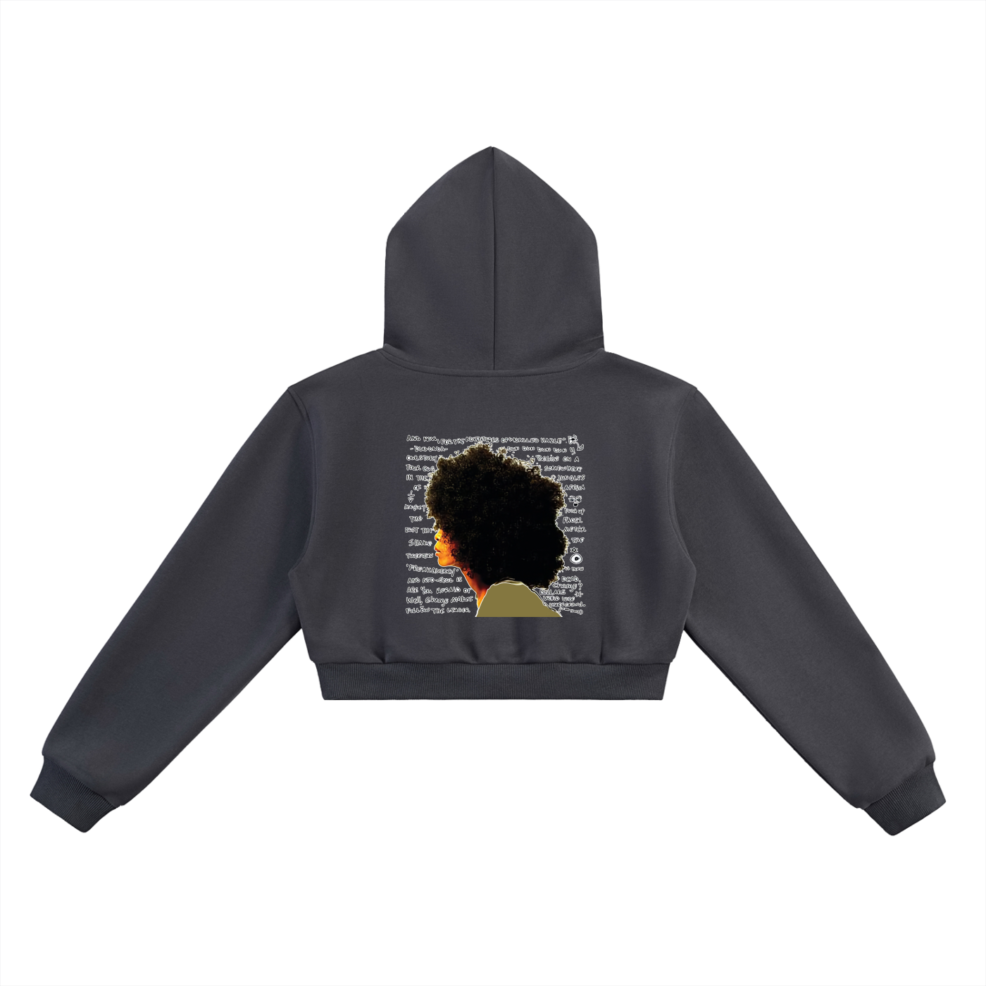 "Worldwide Underground" Cropped Hoodie