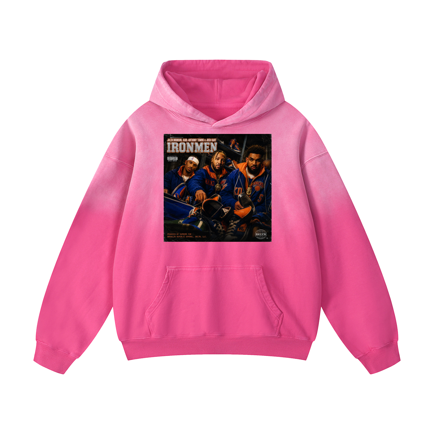 "IRONMEN" Heavyweight Sunfade Oversized Hoodie