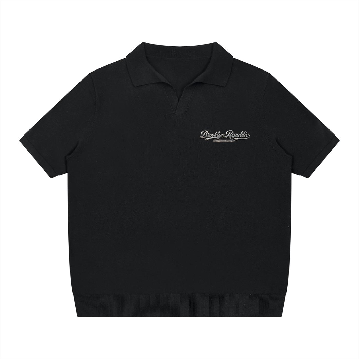 "Brooklyn Republic Essential" Heavyweight Oversized Polo Shirt