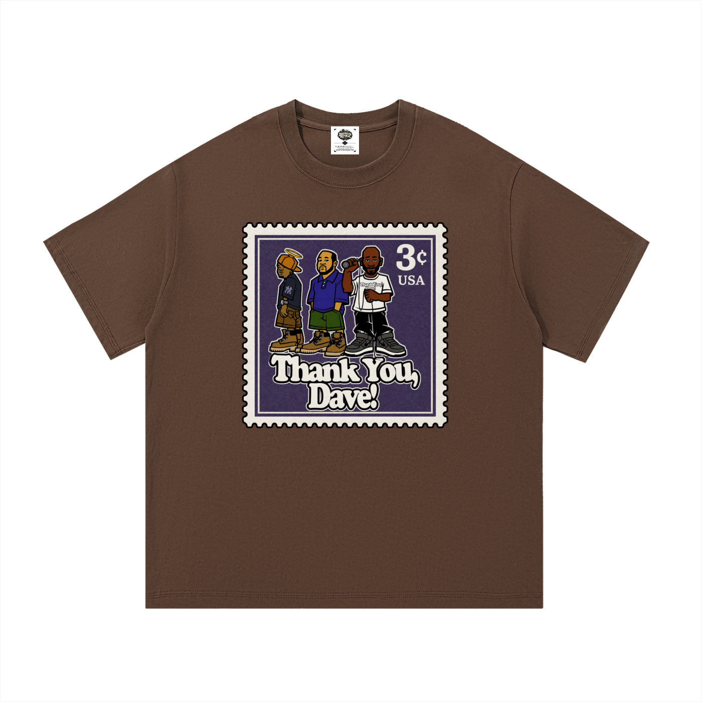 "Thank you, Dave" Postal Stamp Cotton T-Shirt
