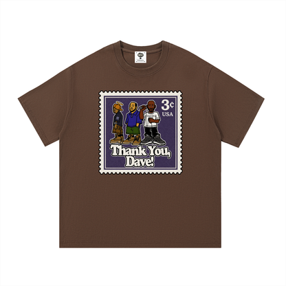 "Thank you, Dave" Postal Stamp Cotton T-Shirt